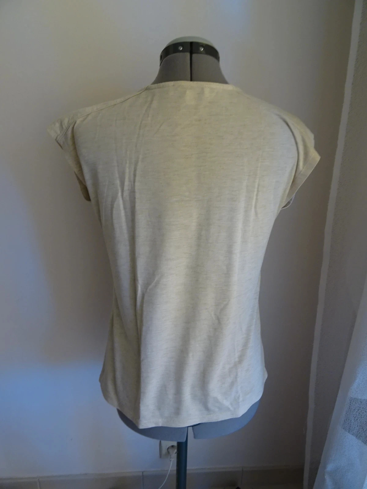 Camiseta con mangas beige MOrgan talla M – photo 4